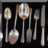 S11. Sterling silver flatware set.